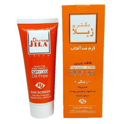 ضد آفتاب رنگی فاقد چربی SPF 30دکتر ژیلا