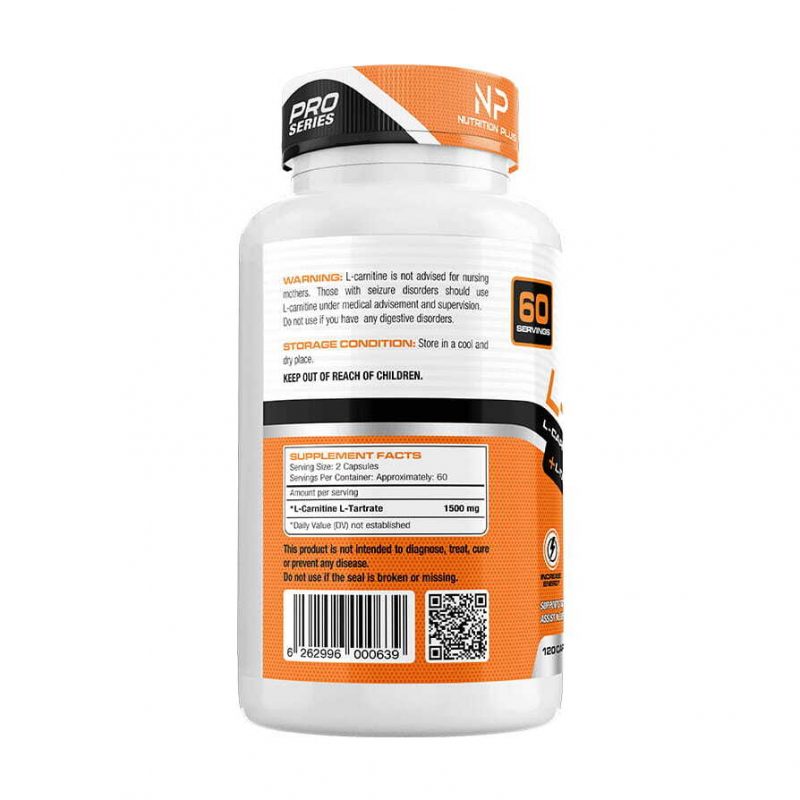 NUTRITION PLUS L CARNITINE BACK